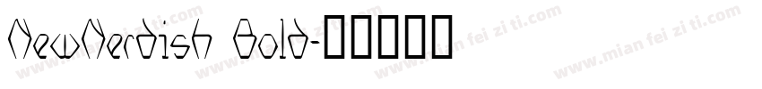 NewNerdish Bold字体转换